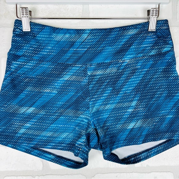 Athletic Shorts, Blue with Design, Buttery Soft, Size S/M Very Comfortable! - Picture 4 of 11